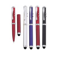 3 in 1 Touch and multifunction light tip metal laser print engraving ball pen