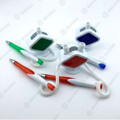 Hot sale custom logo bank hotel office executive chain plastic desk table pen